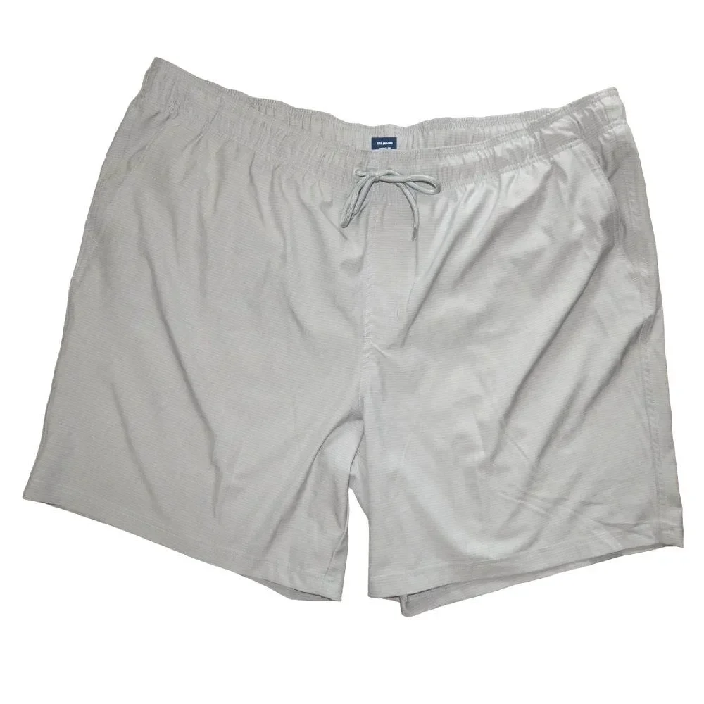 George Men’s 3XL 48–50 Gray & White Striped Quick Dry Swim Trunks Shorts 7